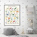 Affiche alphabétique sur le thème des dinosaures