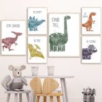 Affiche anniversaire Dino World pour décorer une fête