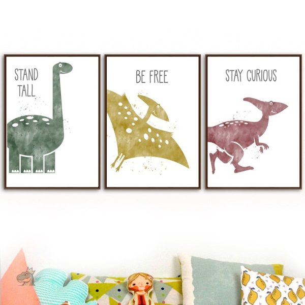 Dino World affiche pour anniversaire sur le thème préhistorique