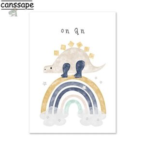 Poster dino amusant pour la chambre des petits