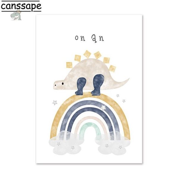 Poster dino amusant pour la chambre des petits