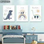 Affiche dino originale pour stimuler l'imagination
