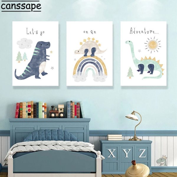 Affiche dino originale pour stimuler l'imagination