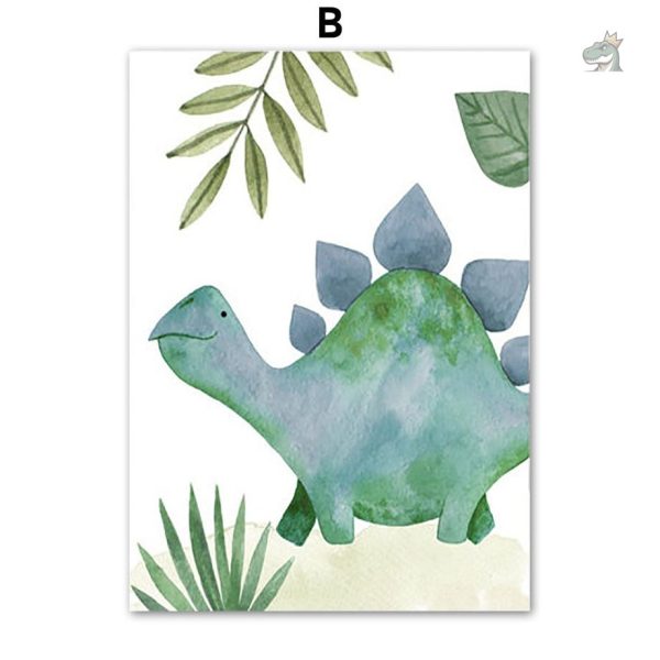 Affiche artistique de dinosaure à accrocher