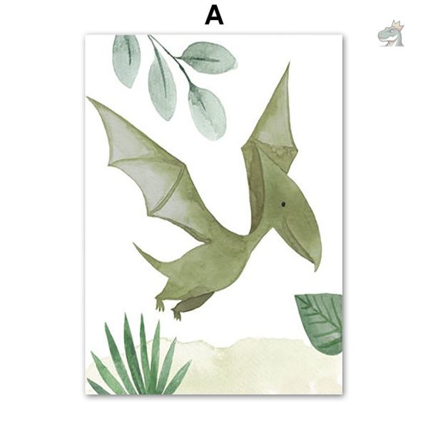 Affiche murale dinosaure pour ambiance ludique