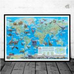 Affiche informative sur les dinosaures pour la déco