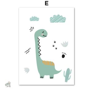 Illustration d'affiche sur les dinosaures pour enfants