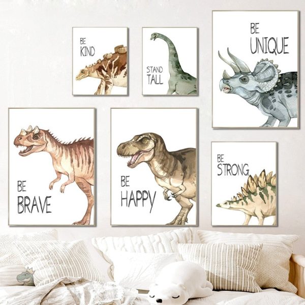 Affiche murale dinosaure pour éveiller la curiosité