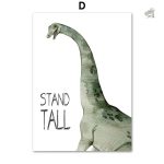 Poster dinosaure avec illustration créative pour enfant