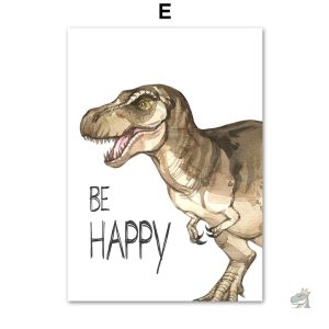 Poster éducatif sur les dinosaures pour les petits