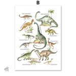 Art mural dinosaure pour décoration ludique