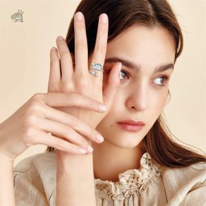 Bague dinosaure en argent, style moderne