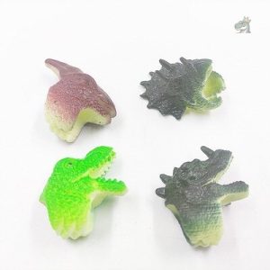 Bague dinosaure rouge avec design amusant