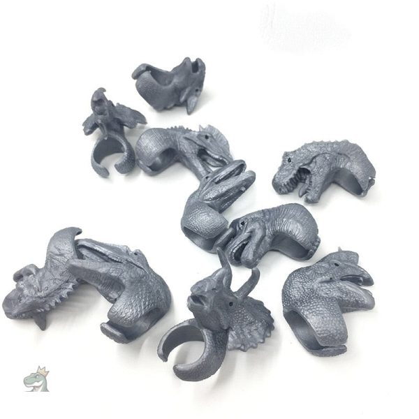 Bague dinosaure bleue à porter au quotidien