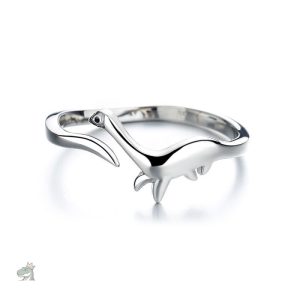 Accessoire tendance : bague dinosaure en métal