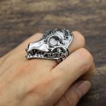 Bague raptor en design dinosaure
