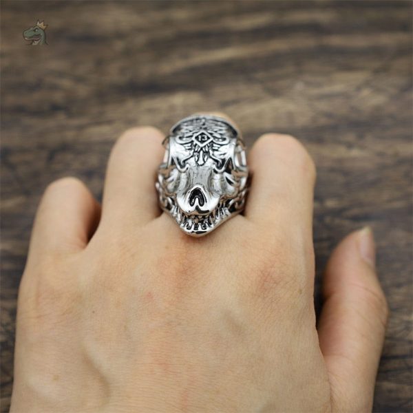 Accessoire tendance dinosaure, bague originale