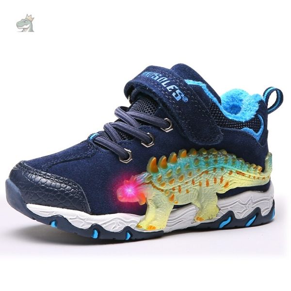 Sneakers dinosaure avec fermeture à scratch