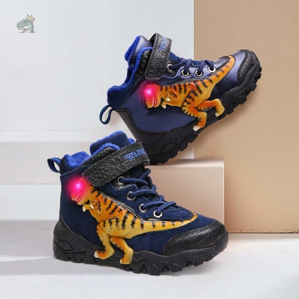 Sneakers enfantines avec design dinosaure