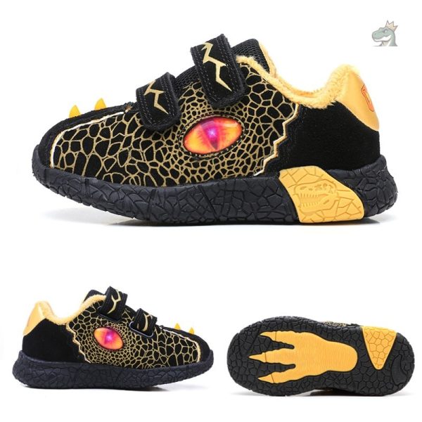 Baskets confortables ornées de dinosaures