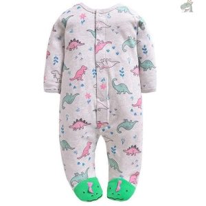 Pyjama dinosaure pour bébé fille en tissu doux et confortable