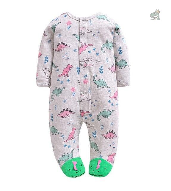 bebe-pyjama-dinosaure-fille-1 Pyjama dinosaure pour bébé fille en tissu doux et confortable