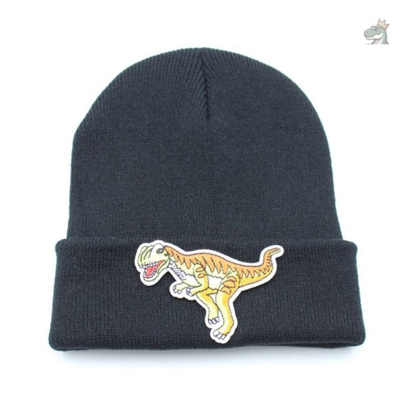 Bonnet d'hiver avec motif dinosaure original