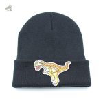 Bonnet original avec motifs de dinosaure colorés