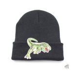 Style décontracté avec ce bonnet dinosaure