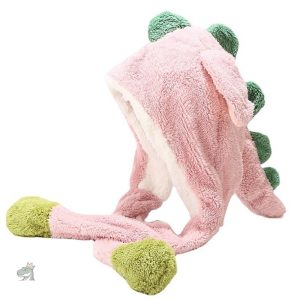 Bonnet kawaii en forme de dinosaure, parfait pour les fans