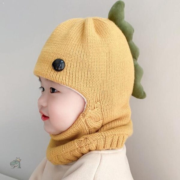 Bonnet d'hiver dinosaure amusant pour enfants