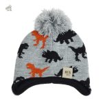 Accessoire hiver dinosaure avec pompon