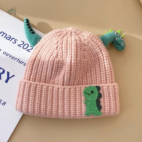 Bonnet dino coloré pour les petits