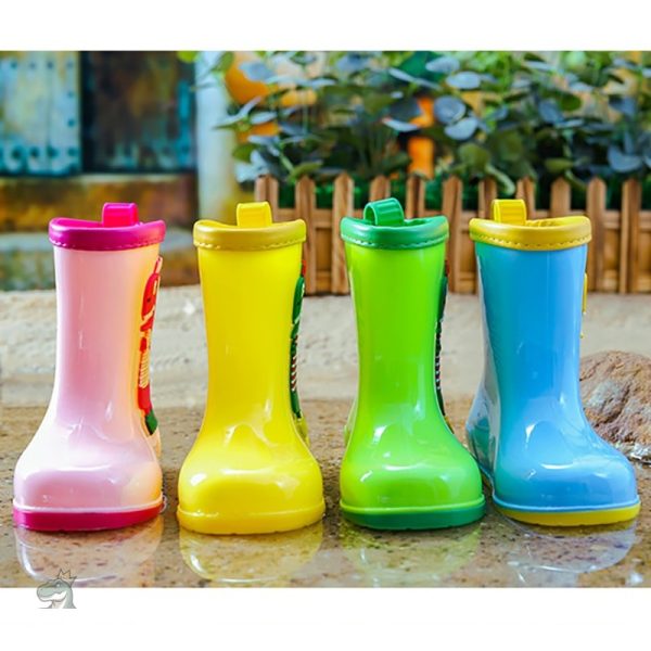 Bottes colorées dinosaure pour les petits