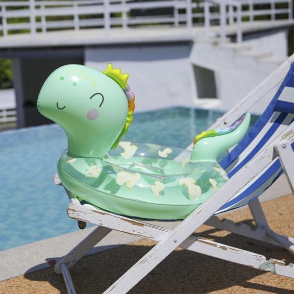 Design kawaii pour une bouée dinosaure joyeuse
