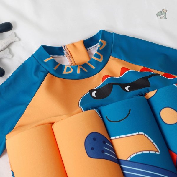 Flotteur T-shirt dinosaure, idéal pour jeux aquatiques