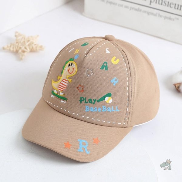 Casquette colorée motif dinosaure pour enfants