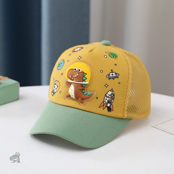 Casquette à motif de dinosaure coloré