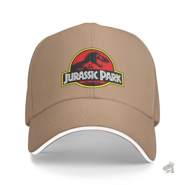 Casquette en coton avec impression de dinosaure