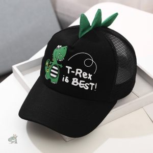 Casquette dinosaure avec crête colorée