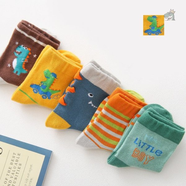 Chaussettes confortables pour petits fans de dinosaures