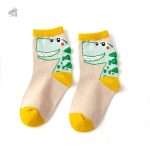 Chaussettes avec motif de dinosaure dans l'espace