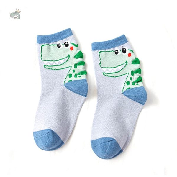 Chaussettes tendance pour enfants avec motifs de dinosaures