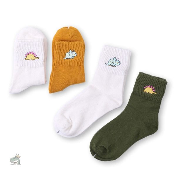 Chaussettes douces avec motifs de dinosaures