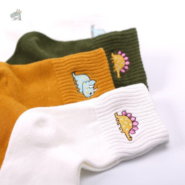 Chaussettes originales avec dessins de dinosaures