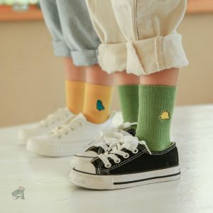 Chaussettes dinosaure fluo pour enfants