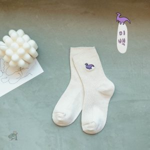Chaussettes fluo à thème dinosaure