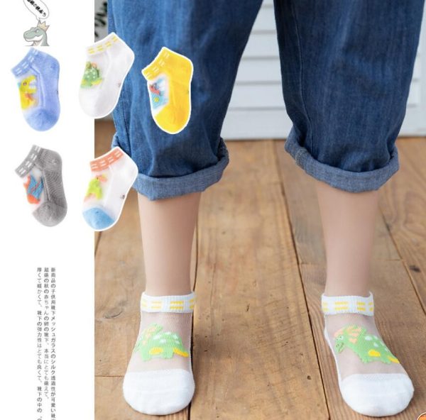 Chaussettes dynamiques avec design de dinosaures