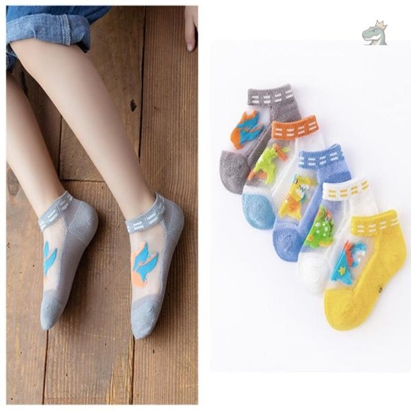 Chaussettes originales avec illustrations de dinosaures