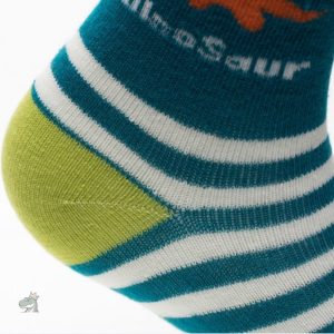 Chaussettes douces au design de dinosaure